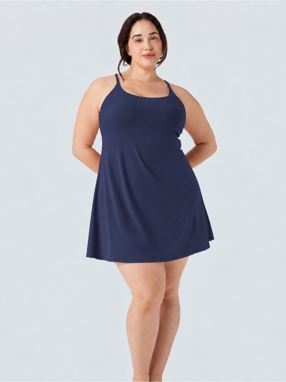 Halara Softlyzero Plush Blue Active Dress- 2X NWT